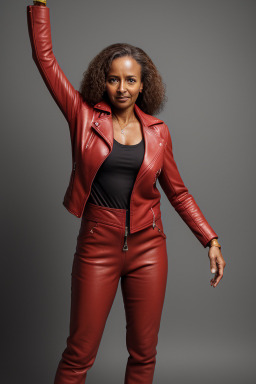 Ethiopian middle-aged female with  brown hair