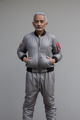 Nepalese 45 years male with  gray hair