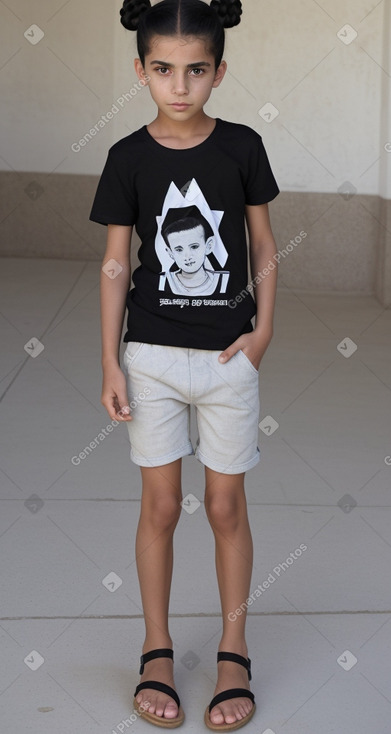 Israeli child boy with  black hair