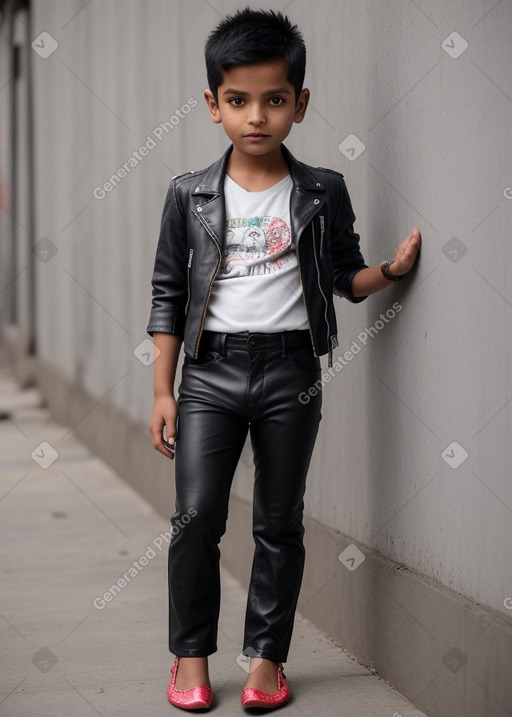 Nepalese child male with  gray hair