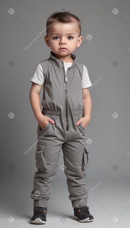 Bulgarian infant boy with  gray hair