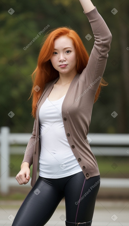 Thai adult female with  ginger hair