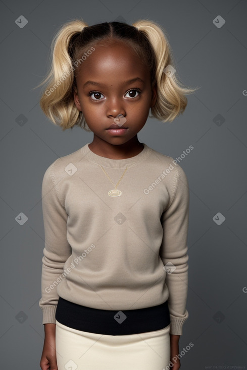 Child female with  blonde hair