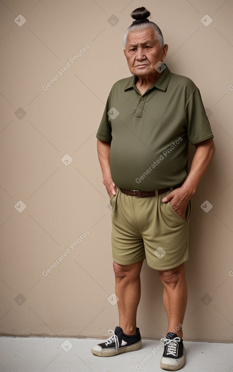 Uzbek elderly male with  brown hair