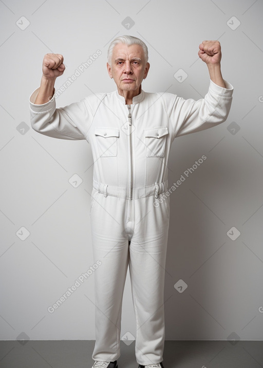 Polish elderly male with  white hair