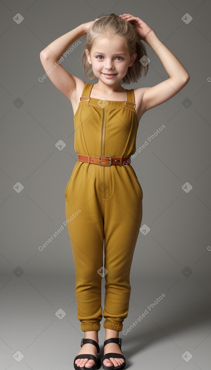 German child girl with  gray hair