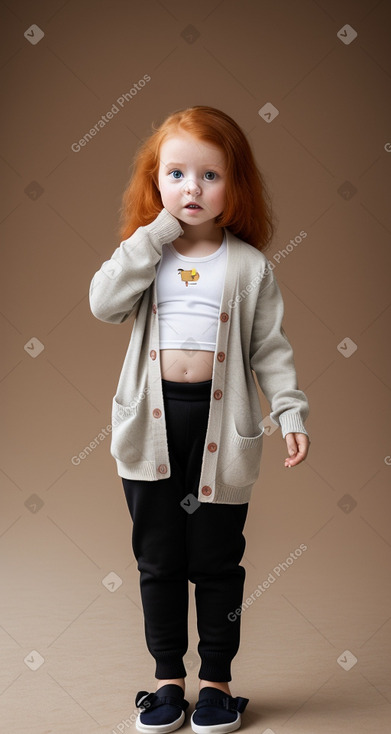 Ugandan infant girl with  ginger hair