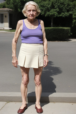 French elderly female with  blonde hair