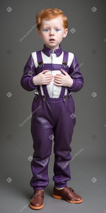 Belgian infant boy with  ginger hair