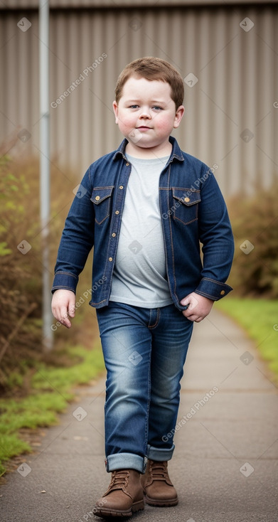 Irish child boy with  brown hair