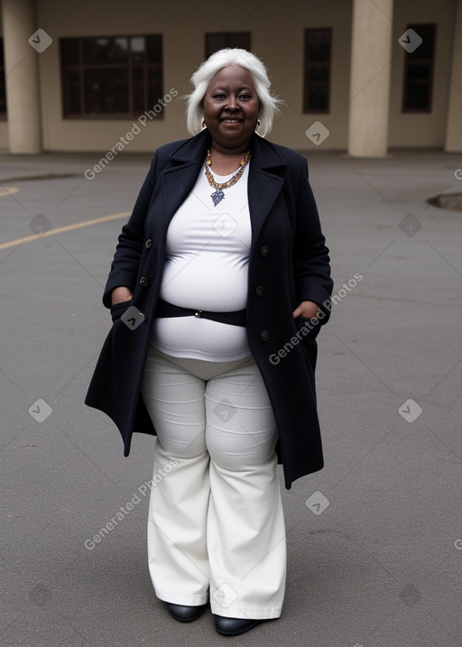 Elderly female with  white hair