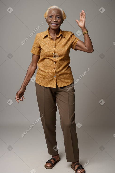 Ghanaian elderly female with  ginger hair