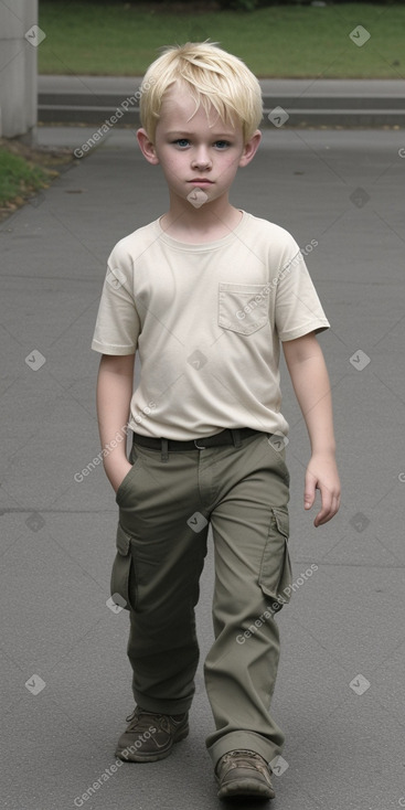 Irish child boy with  blonde hair