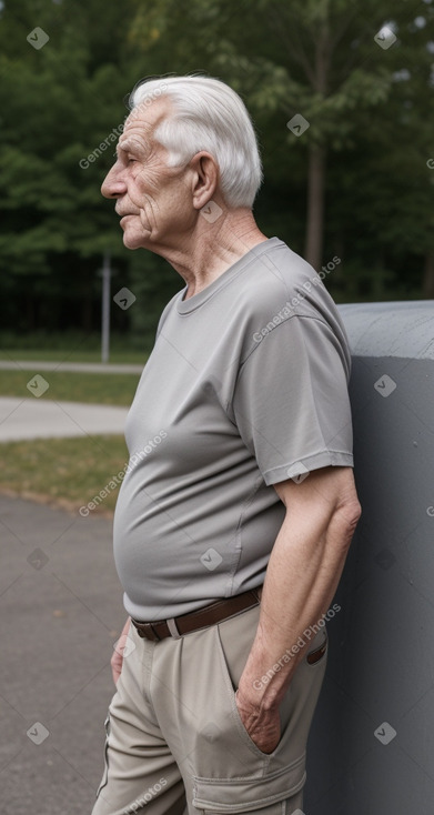 Lithuanian elderly male with  gray hair