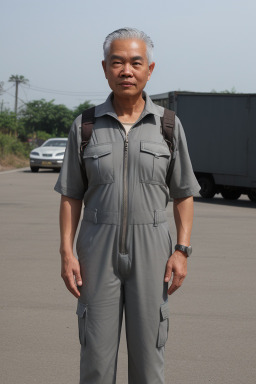 Thai 45 years male with  gray hair