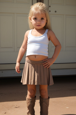 Paraguayan infant girl with  blonde hair