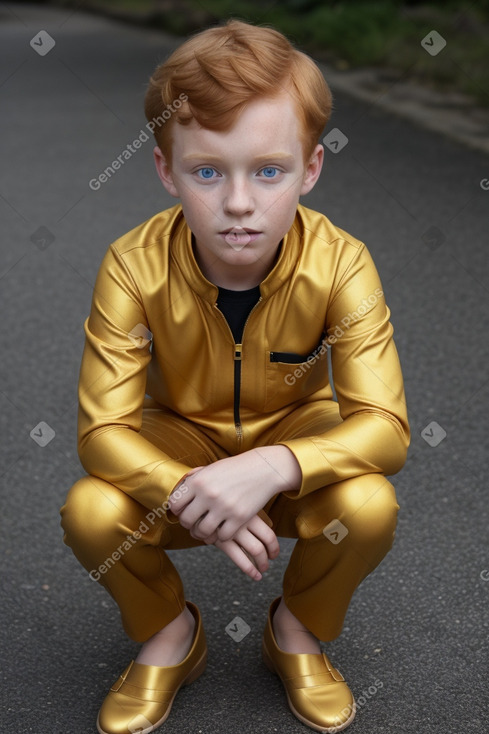 Child male with  ginger hair