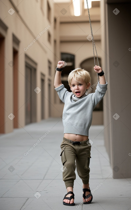 Argentine infant boy with  blonde hair