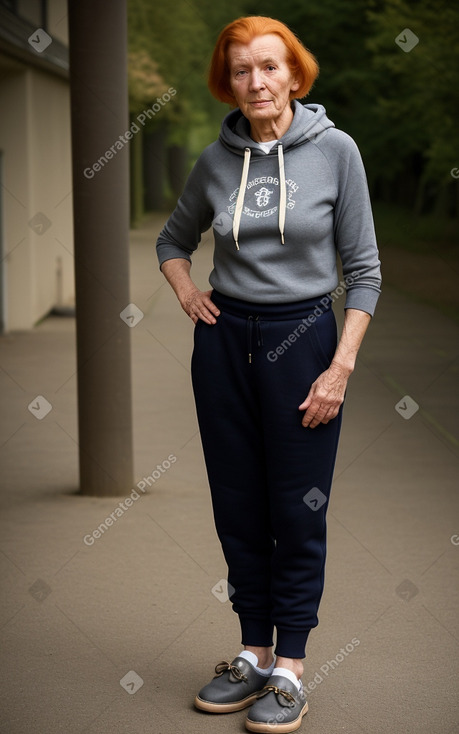 Dutch elderly female with  ginger hair