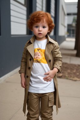 Colombian infant boy with  ginger hair