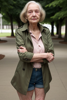 Elderly female with  brown hair