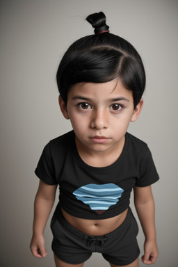 Argentine child boy with  black hair