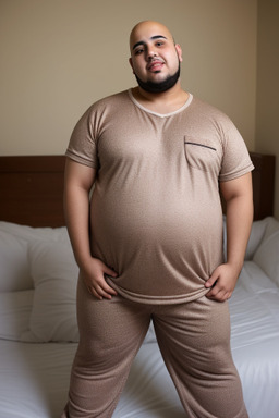 Moroccan young adult male with  brown hair