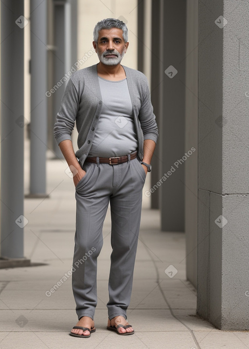 Yemeni middle-aged male with  gray hair