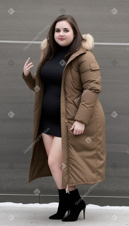 Italian young adult female with  brown hair