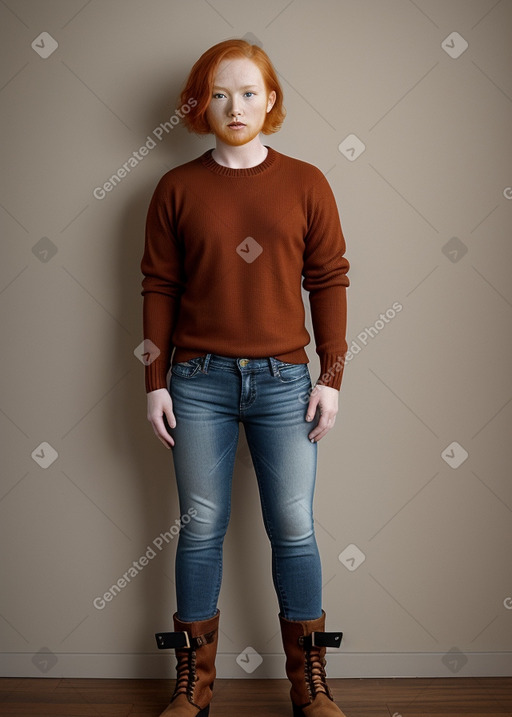 Taiwanese adult non-binary with  ginger hair