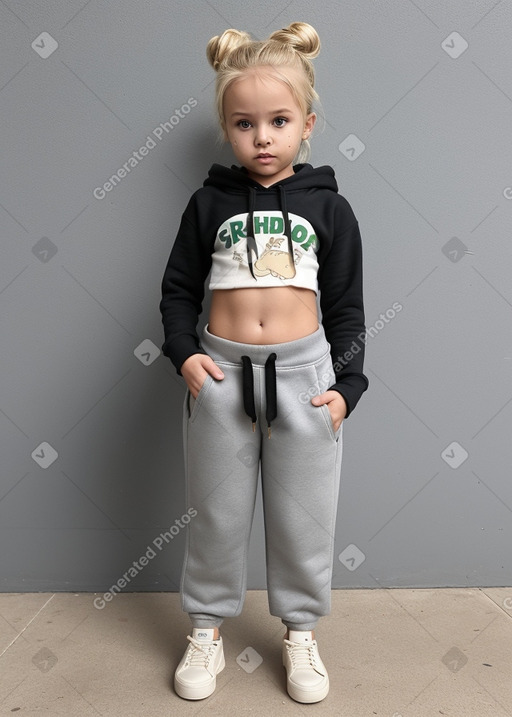 South african infant girl with  blonde hair