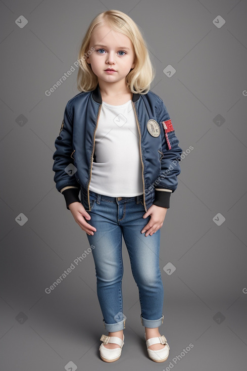 Latvian infant girl with  blonde hair