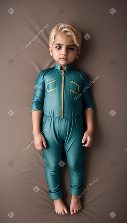 Pakistani infant boy with  blonde hair