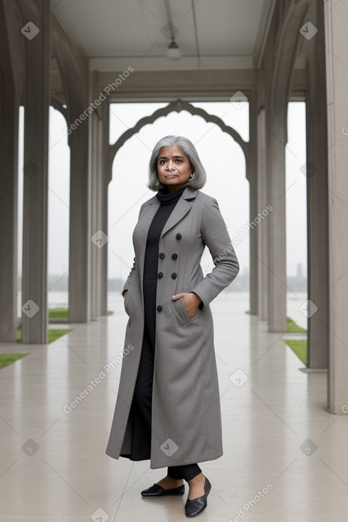 Bangladeshi middle-aged female with  gray hair