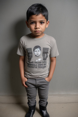 Guatemalan child boy with  gray hair