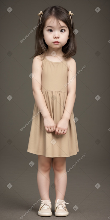 Taiwanese infant girl with  brown hair