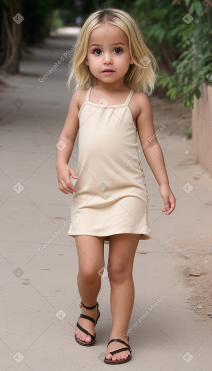 Moroccan infant girl with  blonde hair