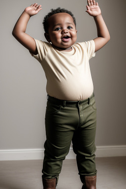 Ethiopian infant boy with  blonde hair