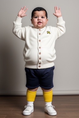 Venezuelan infant boy with  white hair