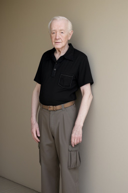 Elderly male with  black hair