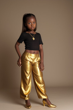 Zambian child girl with  brown hair