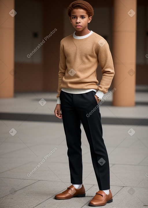 Dominican teenager boy with  ginger hair