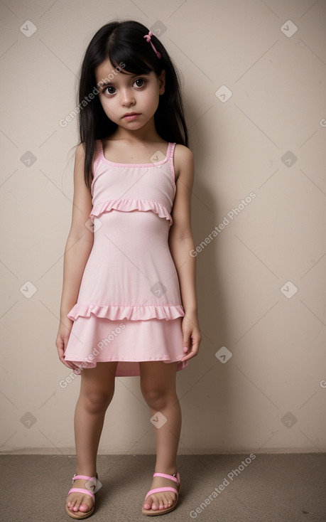 Brazilian infant girl with  black hair