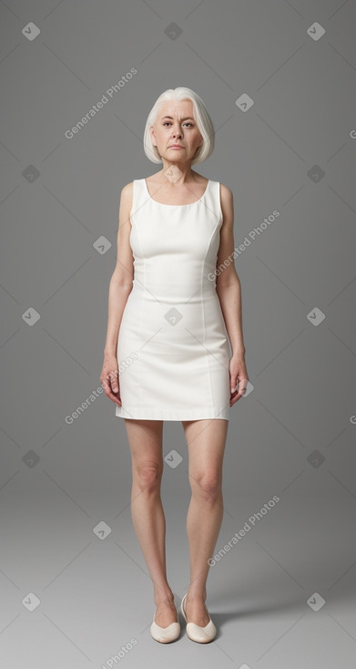 45 years female with  white hair