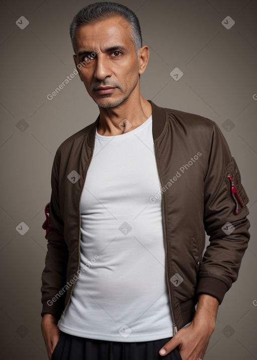 Algerian 45 years male with  brown hair