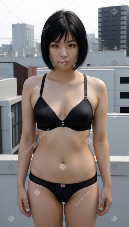 Japanese adult female with  black hair