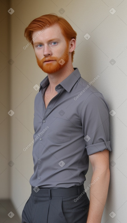 Australian adult male with  ginger hair