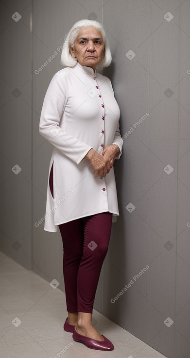 Bahraini elderly female with  white hair