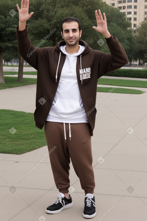 Lebanese adult male with  brown hair