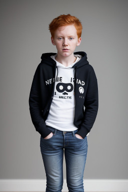 New zealand child non-binary with  ginger hair